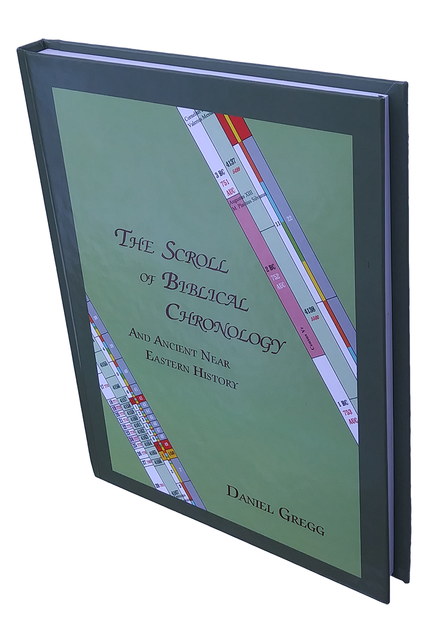 [Photo of Scroll of Biblical Chronology Book]